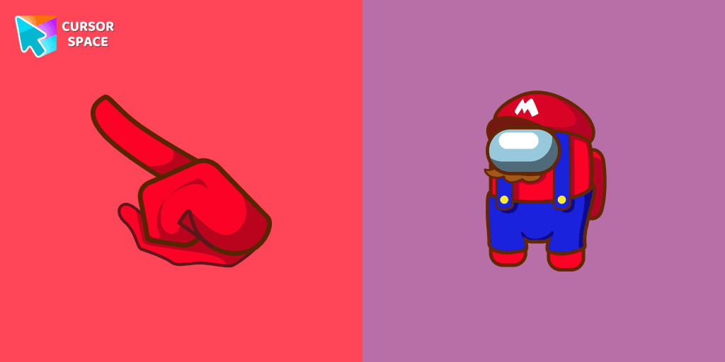 Among Us Super Mario Character cursor cursor pack